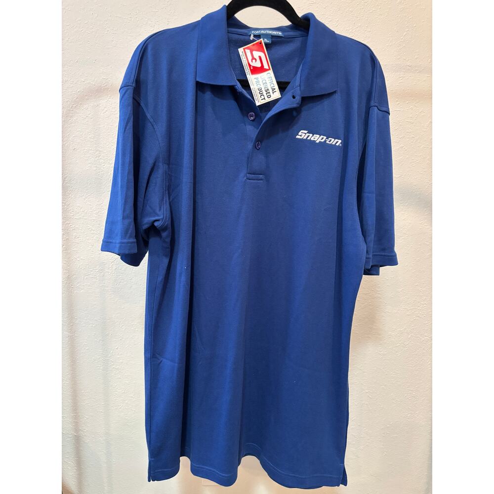 Snap-on Tools Polo Shirt Mens Size XL Cotton Blue New